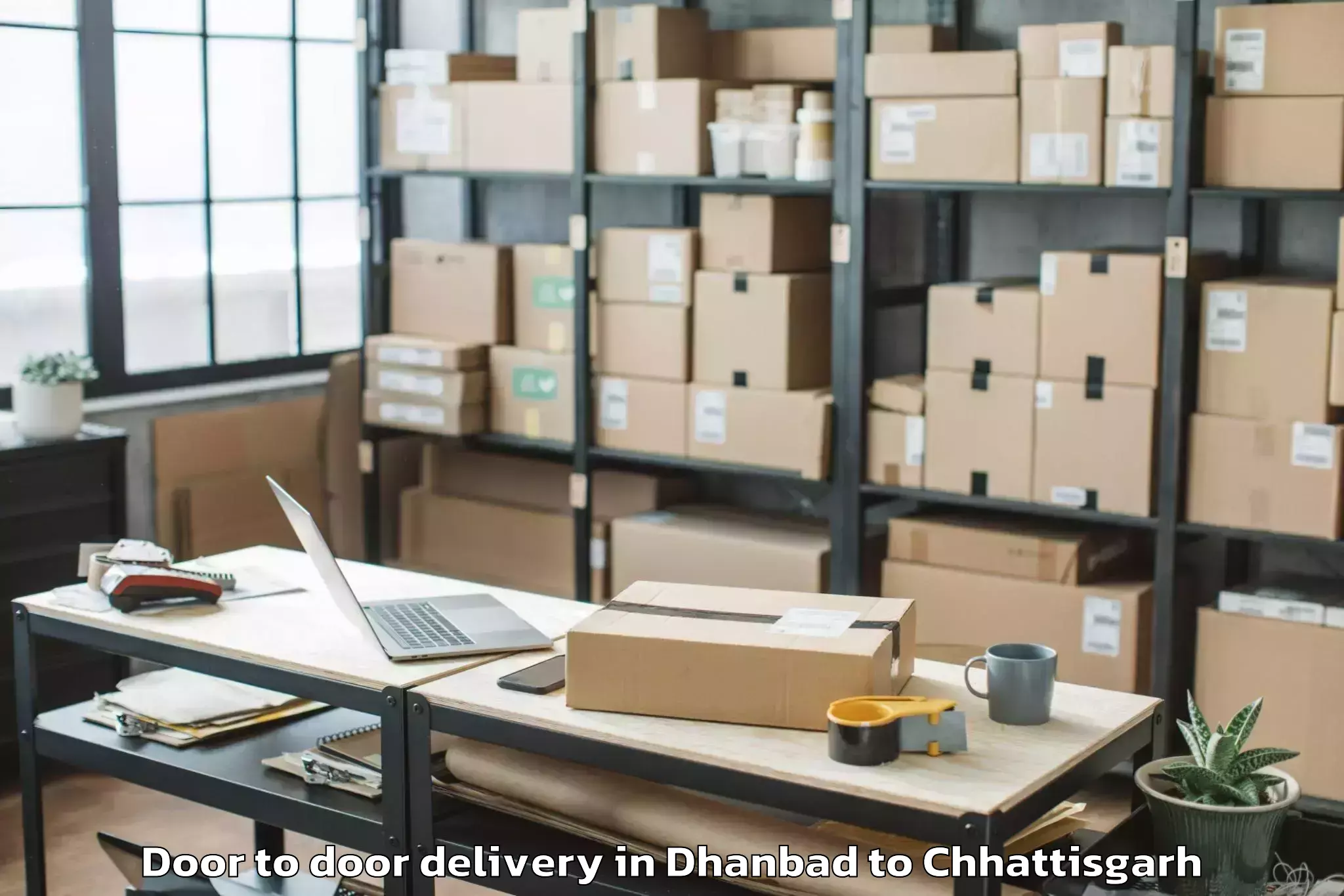 Get Dhanbad to Kharora Door To Door Delivery